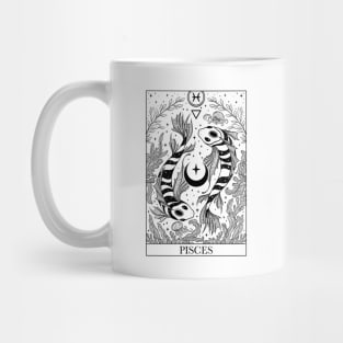 Zodiac sign tarot card Pisces Mug